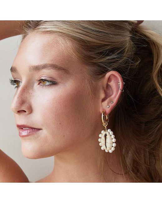 Adriana Pappas Designs Metallic Seashore Earrings