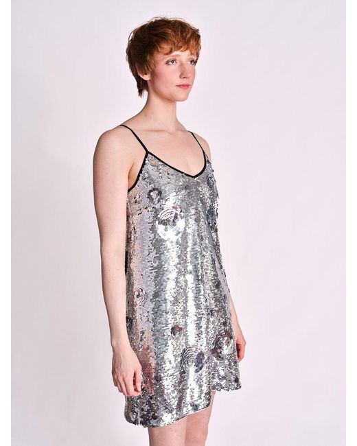 Any Old Iron Multicolor Petal To The Metal Sequin Short Dress