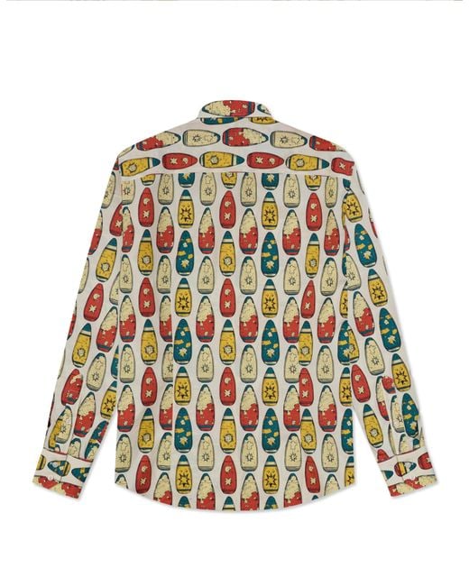 Gresham Blake Multicolor Beach Bombs Shirt for men