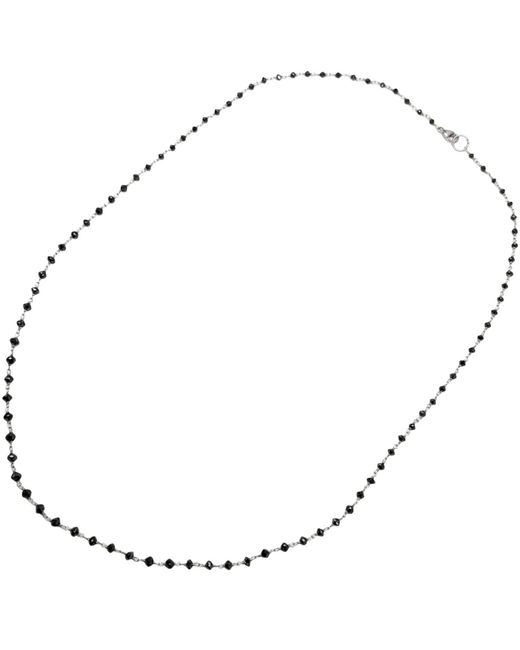 Rahul's Jewels Brown 18" Genuine Diamond Rosary Necklace
