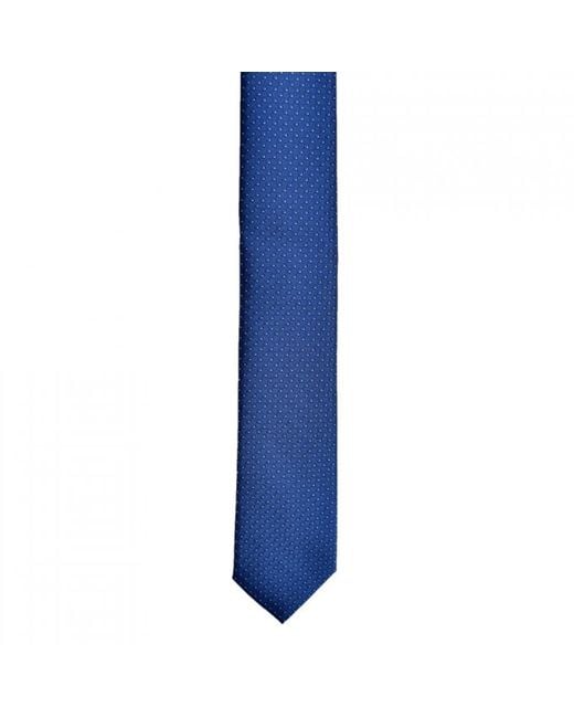 DAVID WEJ Blue Circle Jacquard Tie – for men