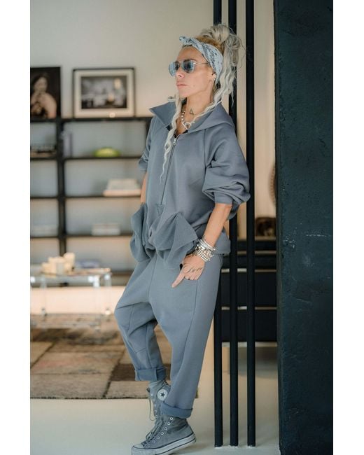 Clothes by Locker Room Gray Steel Zip Hoodie & Jogger Set