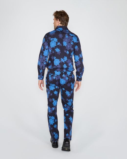 Lords of Harlech Blue Norman Softbloom Shirt for men