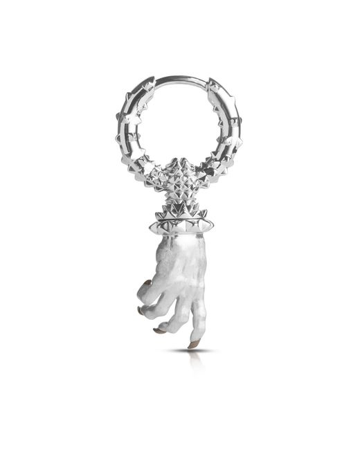 Kasun Metallic Hand Of The Protector Earrings for men