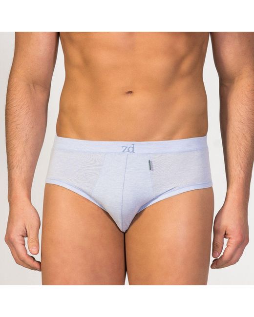 Zd - Zero Defects Blue Mini Briefs Egyptian Cotton for men