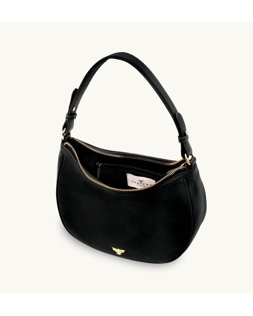 Apatchy London Black The Lucy Leather Bag