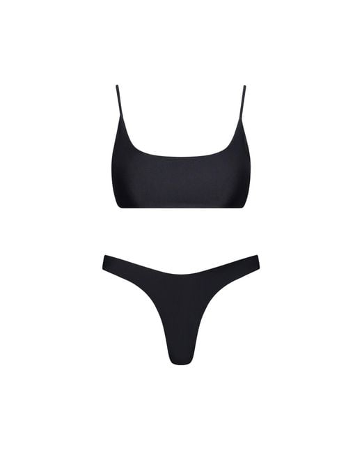 Playaluxe Black Malibu Bralette Bikini Set