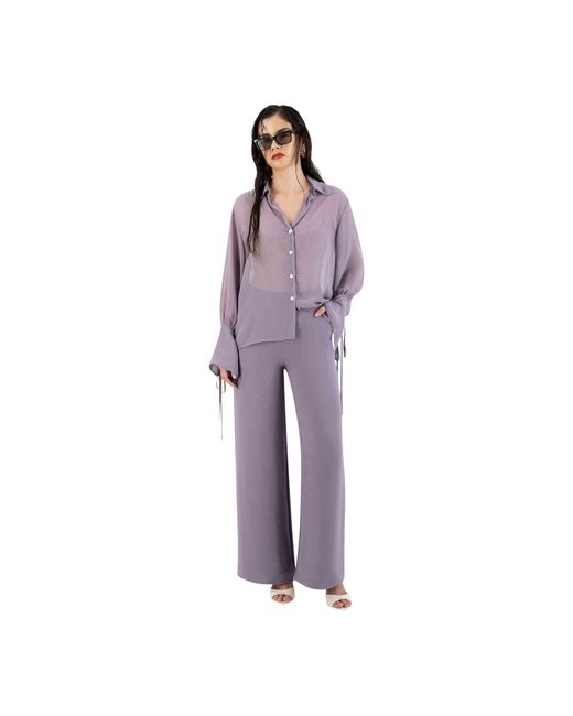 Sun Culture Purple Kay Trousers