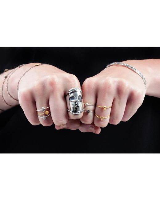 Lee Renee Metallic Tiny Voodoo Ghede Ring