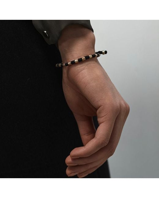Harbour Uk Blue Freya Vermeil Rope Bracelet