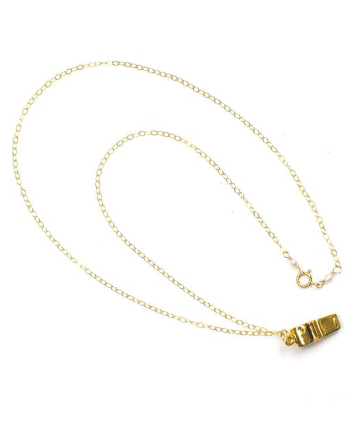 Lexi Jewelry Metallic Real Whistle Necklace