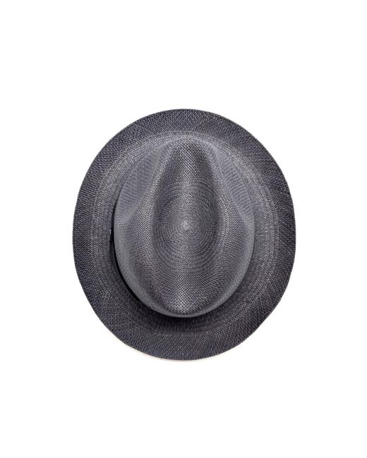 DORIA 1905 Black Panama Cuenca Fedora Hat for men