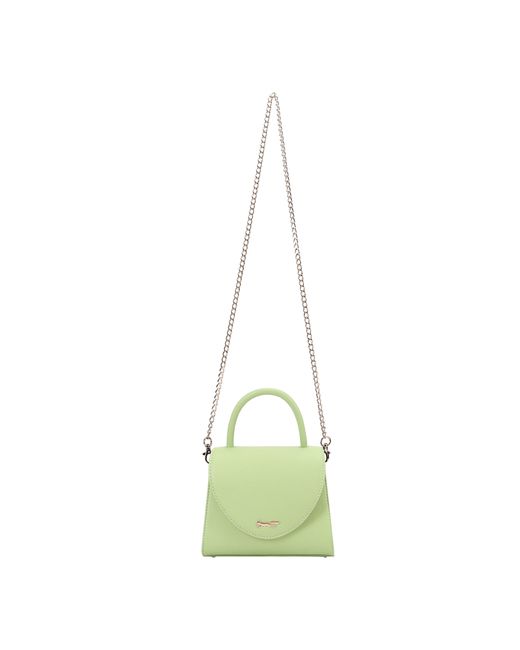 Paul Costelloe Green Cilo Leather Crossbody Bag