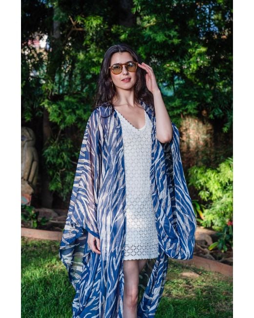 Jennafer Grace Blue Etosha Azul Kimono
