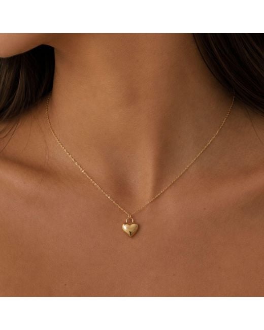 Cier Metallic Heart Necklace