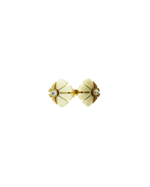 Gissa Bicalho Metallic Neutrals Handmade Acrylic Bangle Alecrim Cream