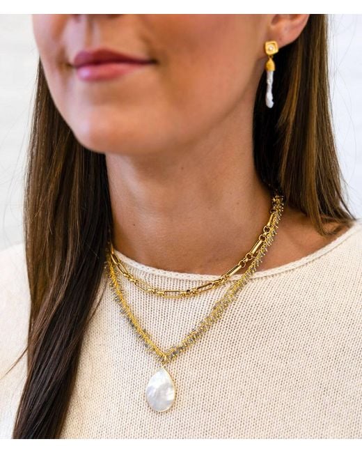 Loni Paul Jewelry Metallic Mixed Link Short Layering Chain