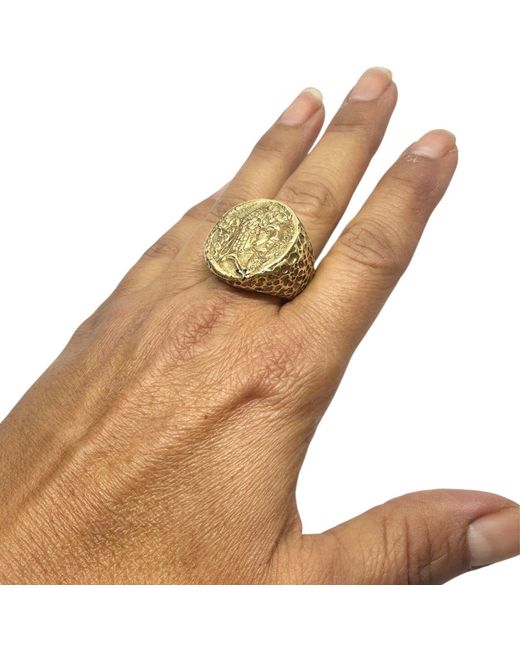 Tg-Jewellery by Tamara Gervasio Metallic Chunky Roman Coin Ring