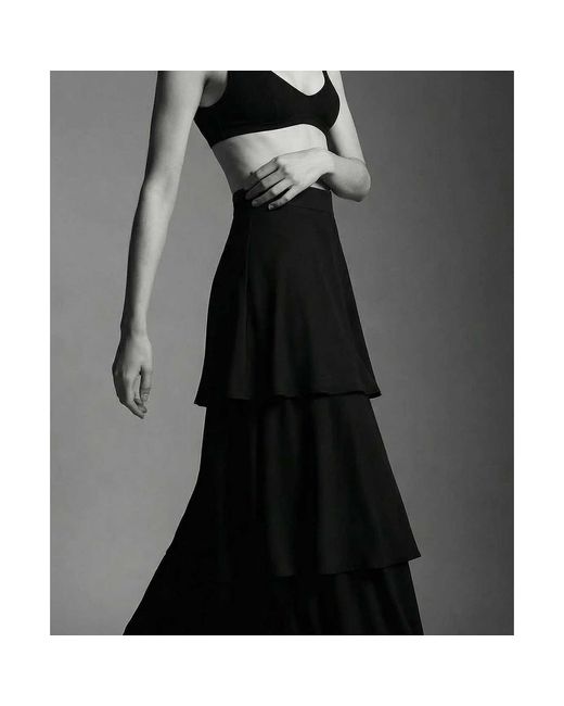 Polko Black Sia Convertible Tiered Dress