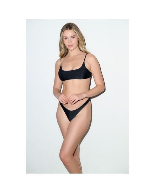 Playaluxe Black Malibu Bralette Bikini Set