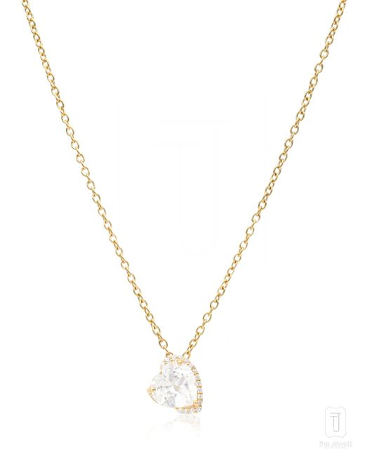 The Jewelz Metallic Lover's Rock Heart Shaped Pendant