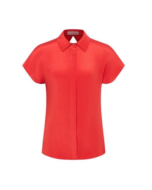 Emma Wallace Red Fleur Blouse