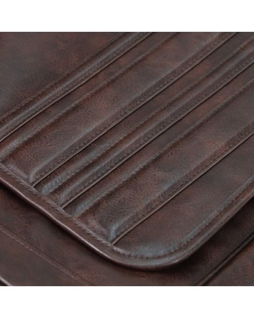 Storm Brown Atlas Panelled Messenger for men