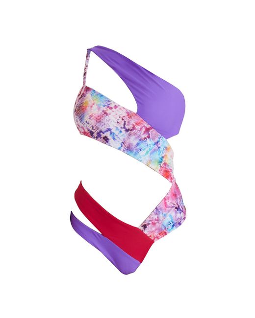 Sancha the Brand Purple Calidi Cobra One Piece Swimsuit