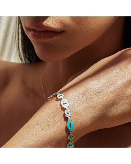 Myrto Katramadou Jewellery Blue Unlocked Bracelet