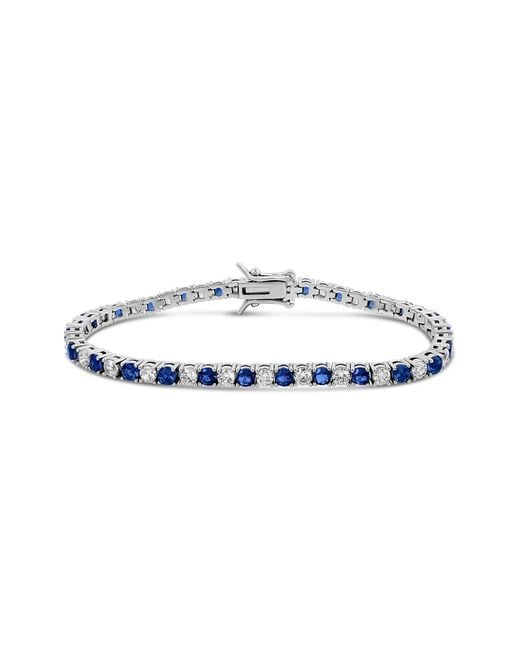 SHYMI Blue Alternating Color Tennis Bracelet