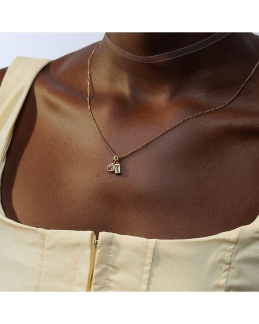 Hillary Alexandria Metallic Maxi Tourmaline Charm
