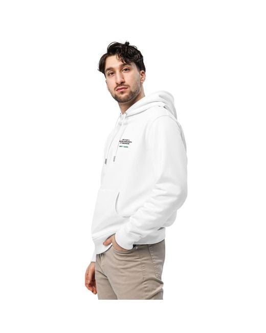 Anchor and Crew White Balance Le Dance Disco! Organic Cotton Embroidered Heavyweight Hoodie for men