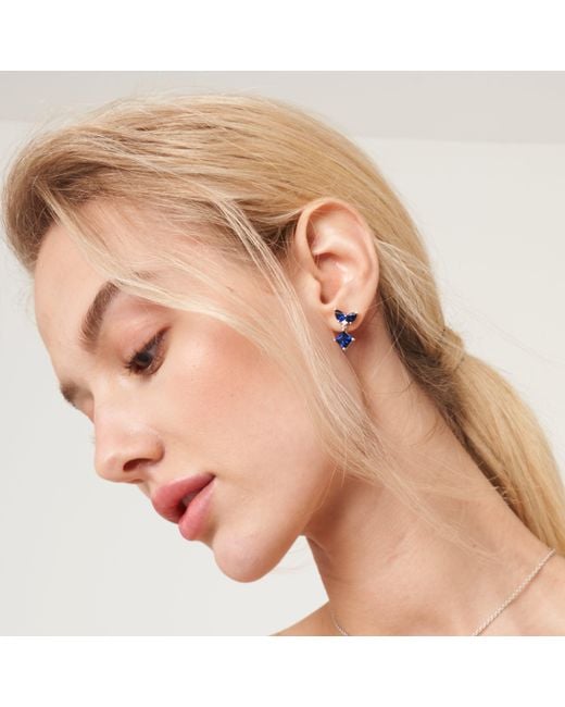 Juvetti Blue Amore Earrings Sapphire & Diamonds