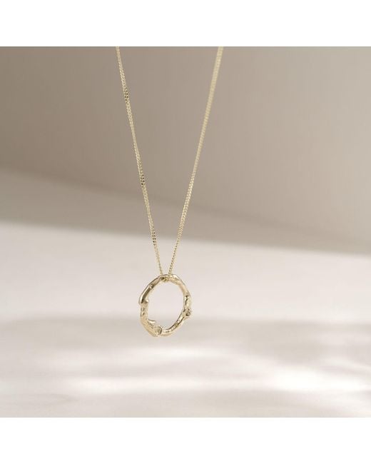 Lulu and Boo Jewellery Metallic Small Molten Halo Solid Necklace
