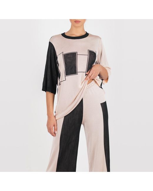 Maison Bogomil Black Two-Colour, Knitted Blouse
