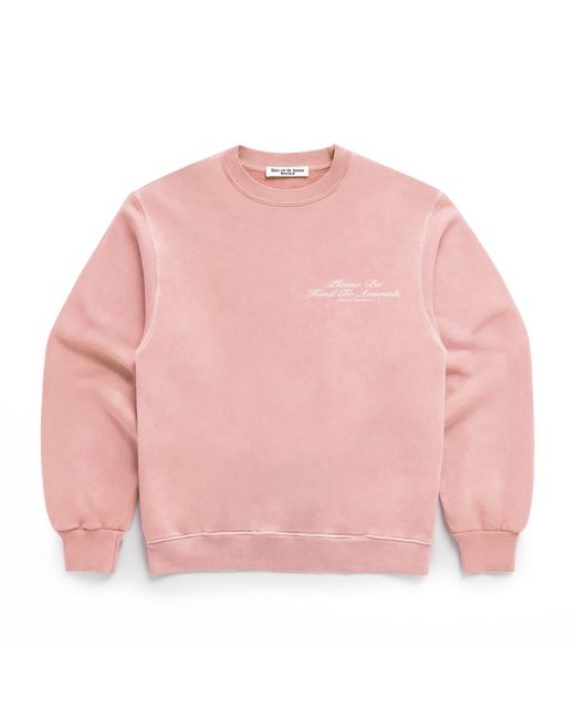 Dont Eat the Homies Pink Be Kind Crewneck for men