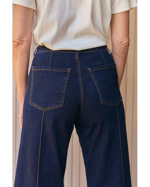 Adrift Clothing Blue Adrift Denim Wide Leg Jeans