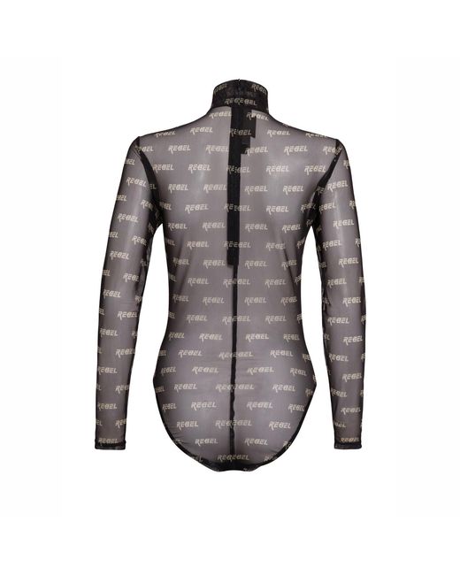 Sarah Regensburger Black Rebel Mesh Bodysuit