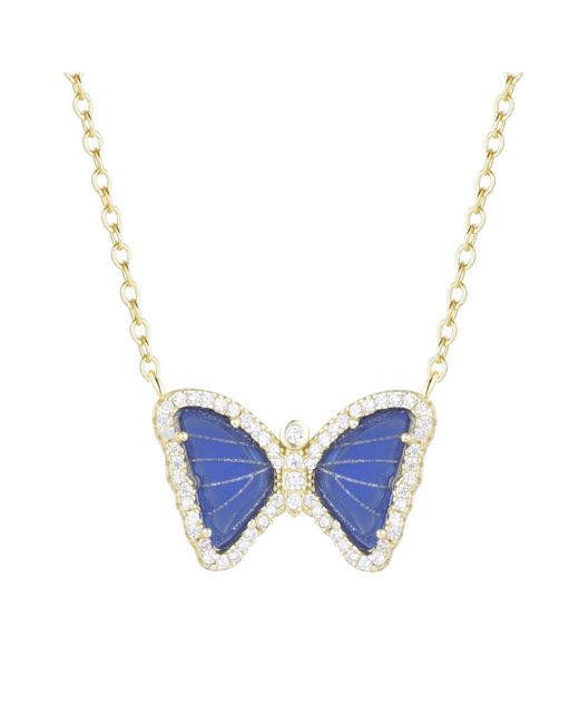 KAMARIA Blue Mini Butterfly Necklace
