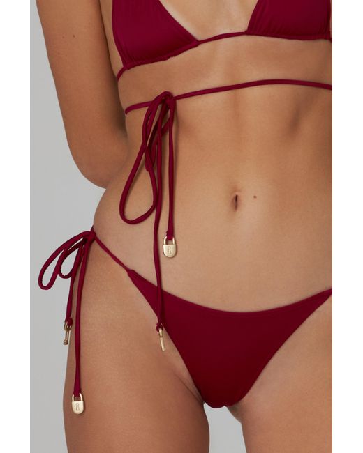 Bianca Resortwear Red Isla Swim Bottom