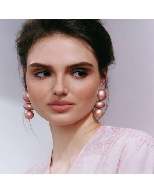 Saule Label Pink Nola Earrings