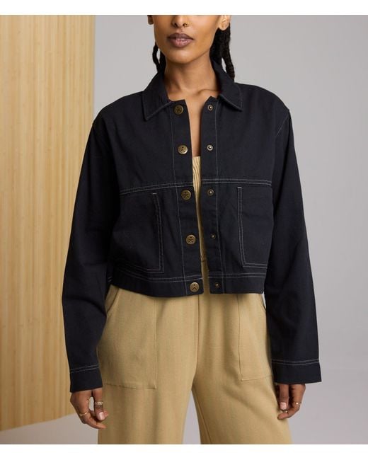 Known Supply Black Cropped Twill Jacket