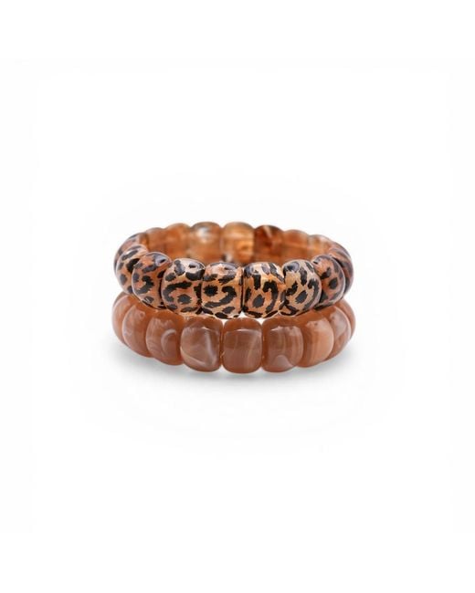 Miss Cecilia Brown Aria Beaded Bracelet Set