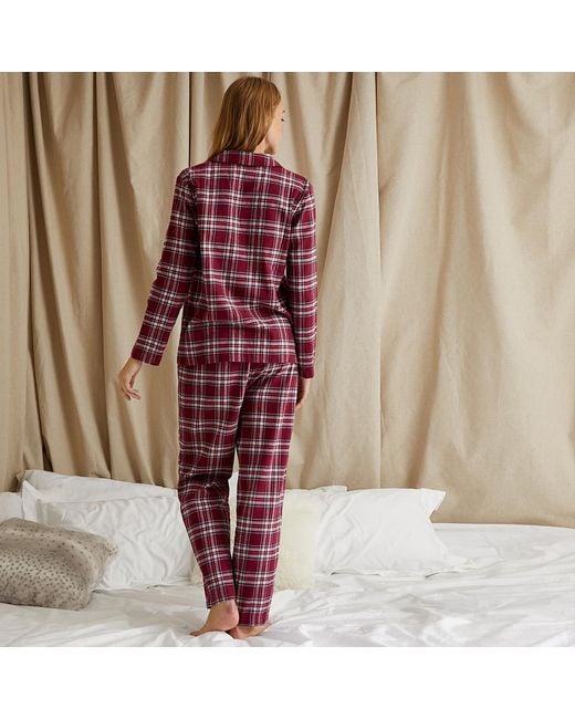 Pretty You London Purple Plaid Pyjama Set