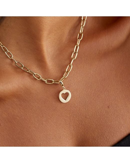 Dolcetto Designs Metallic Clementia Heart Charm Pendant