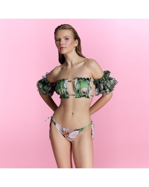 Nur Karaata Green Petal Poetry Bikini
