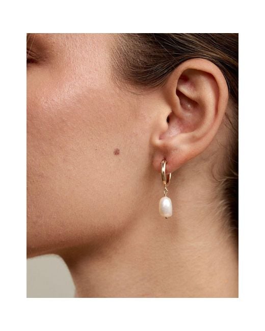 SET & STONES Metallic Adelle Hoops