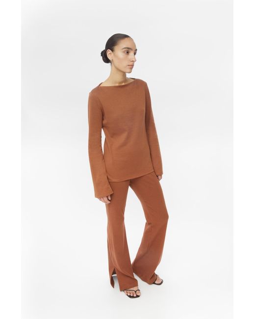 Dāl the Label Natural Neutrals Wool Blend Knit Sweater Oat