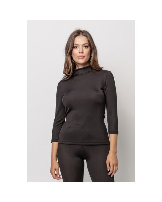 Oh!Zuza Blue Rib Rollneck Top