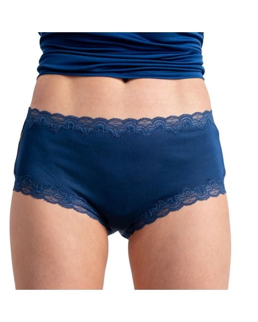 Uwila Warrior Blue Soft Silk Briefs